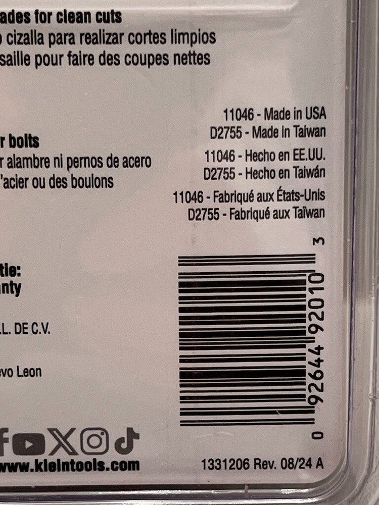 Klein Tools 92921 - 2-Piece Precision Tool Kit Full-Flush Cutting Cuts & Loops