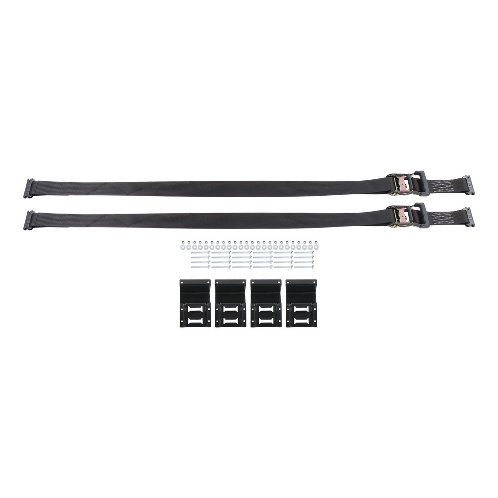 LABLT Secure Cargo E Track Wheel Chock System Ratchet Tie Down Straps Durable