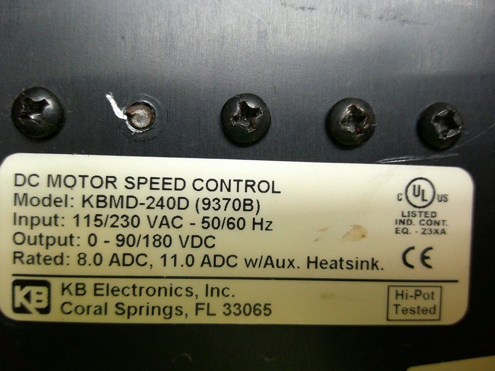 PENTA KB ELECTRONICS KBMD-240D MULTI-DRIVE DC MOTOR SPEED CONTROL