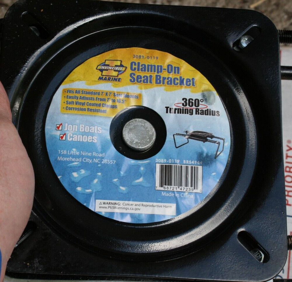 INVINCIBLE MARINE CLAMP ON SEAT BRACKET