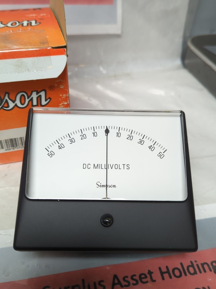 SIMPSON,1329,PANEL METER 50-0-50 DCMV NOS