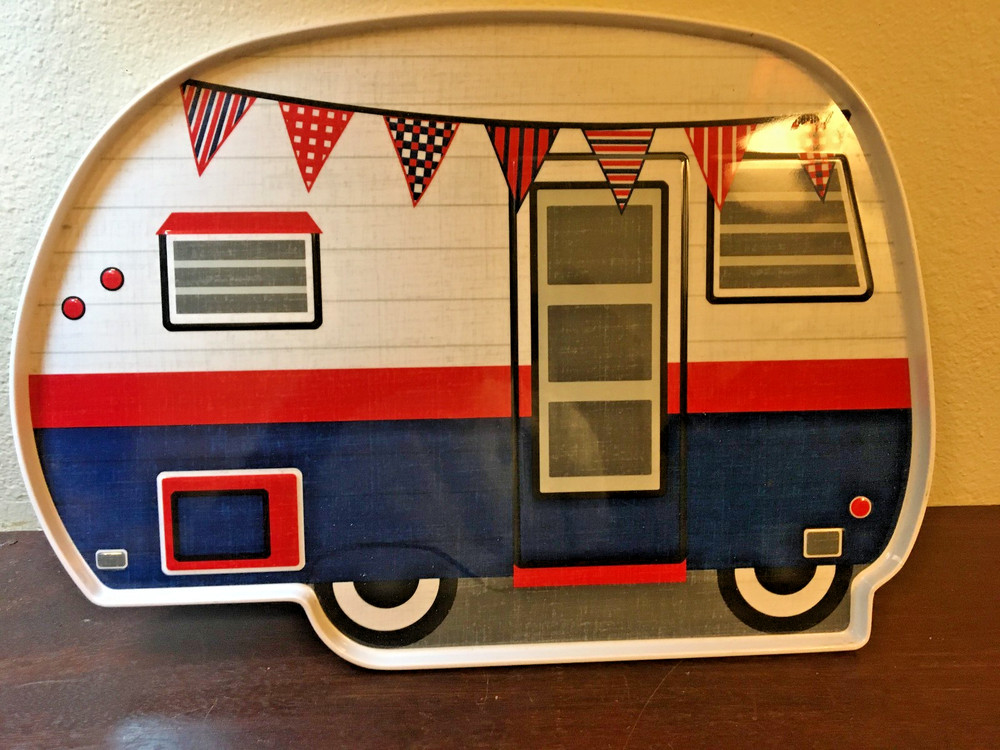 Melamine Plastic Trailer Tray, Pier One, 16", Serving, RV