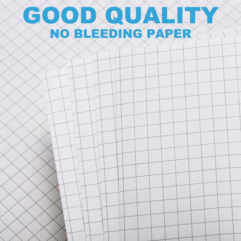 A5 Grid Refill Paper 6-Ring Binder Loose Leaf, 160 Sheets/320 Pages, Lined