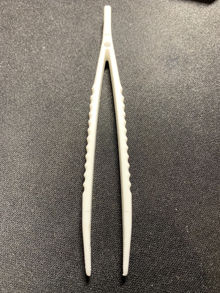 2PC ESD Antistatic Plastic tweezers for watch battery replacement