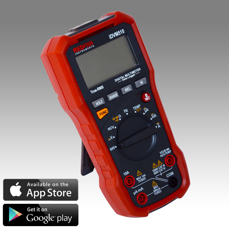 Supco Redfish TechLink iDVM510 Wireless Multimeter - True RMS, Bluetooth, HVACR