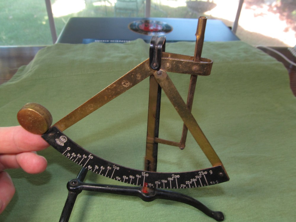Model "Concav" Qadrant Letter Scale made by Ph. J. Maul, Germany - Missing Tray