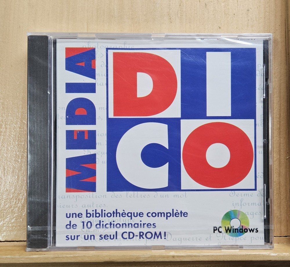 Media Dico - CDROM - PC Windows - Bibliothèque Complète De 10 Dictionnaires New