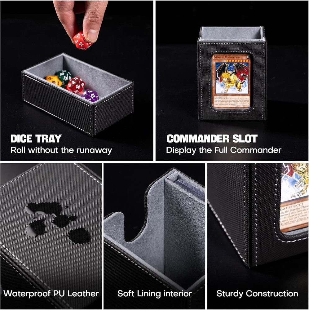 Card Storage Box MTG Deck Box, Trading Card Storage Box, Commander Deck Box, 500