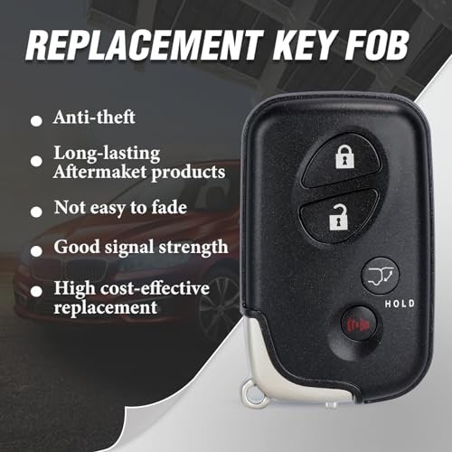 Keymall Smart Key Fob Transmitter Keyless Entry Remote Replacement for Lexus