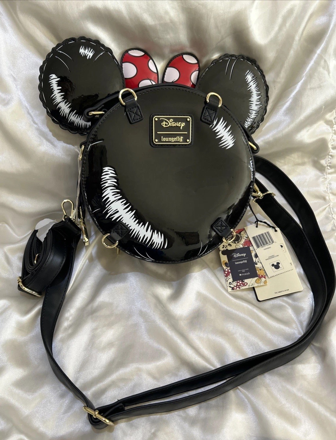 RARE NEW MACYS X LOUNGEFLY 1ST EDITION PARADE MINNIE MOUSE BALLOON AND EARS SET!
