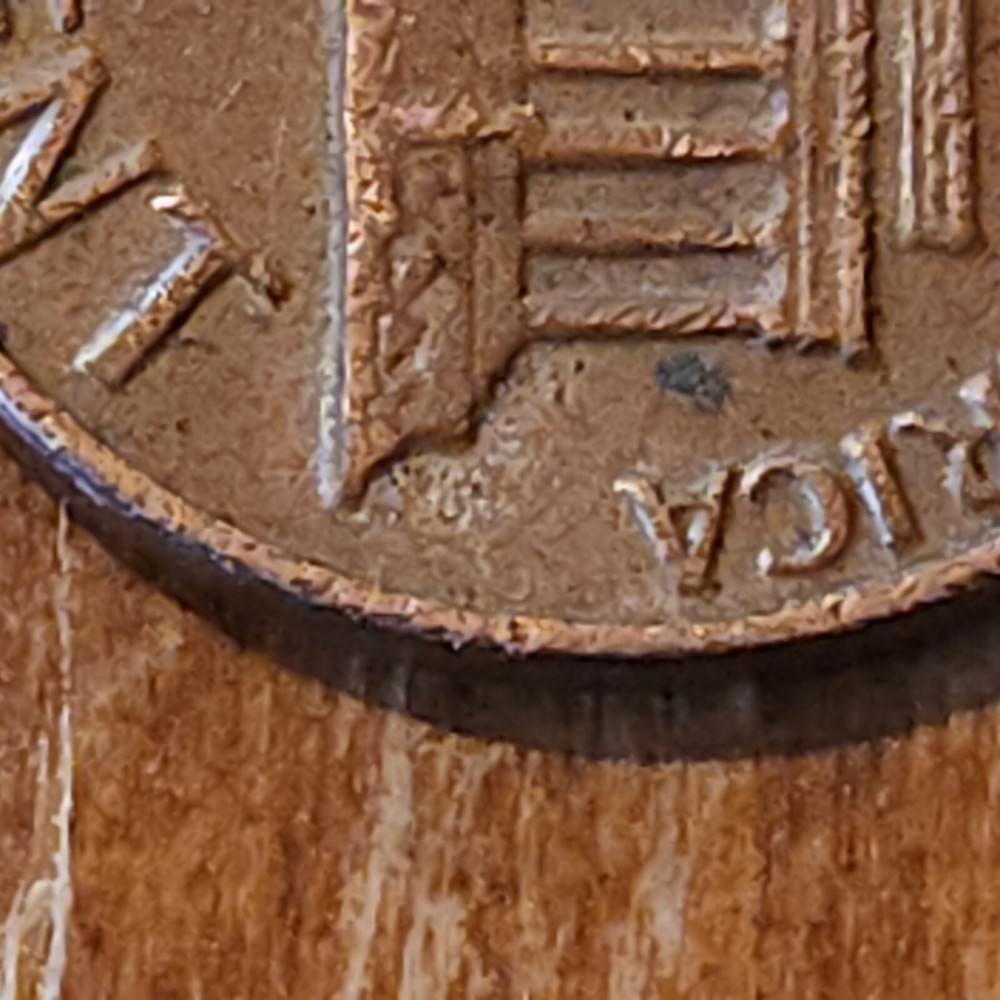 1969 D Lincoln Penny Error, Floating Roof, Missing FG Circulated