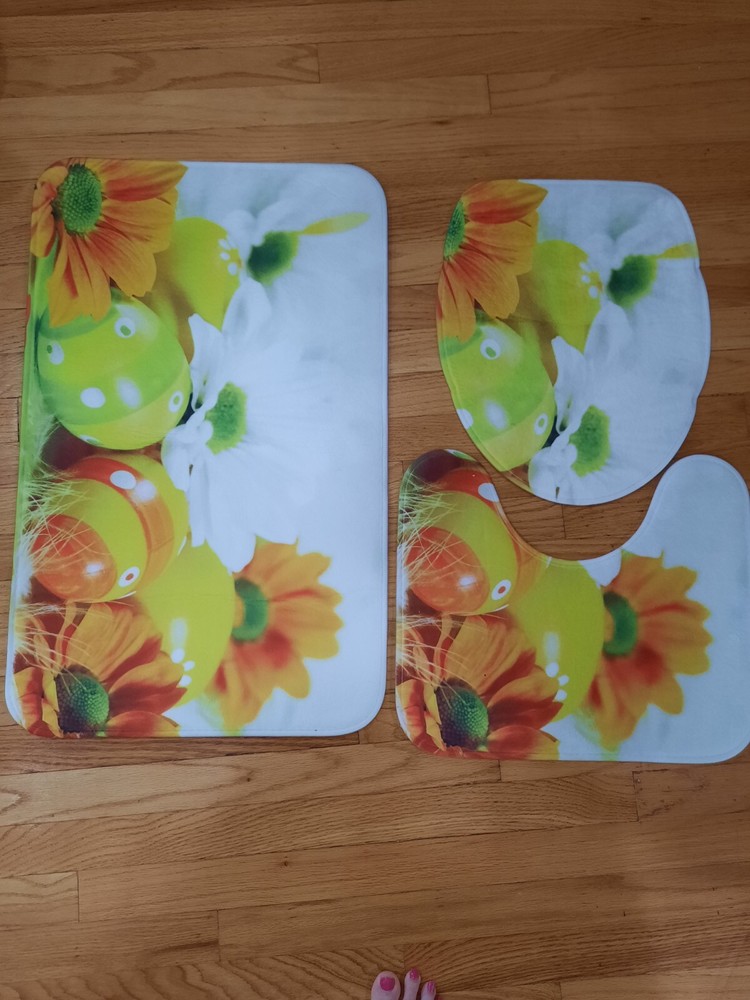Memory Foam Bathroom 3 Pcs Set New