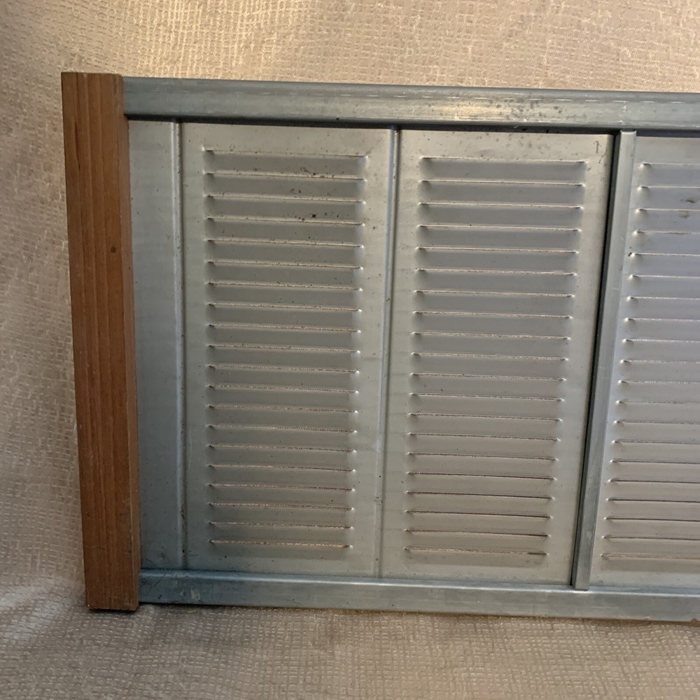 Vintage Sliding Metal Window Screen
