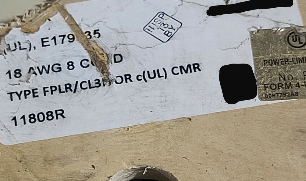 Advanced Digital 11808R 18/8C Stranded Riser Security/Alarm Cable CMR Gray /50ft