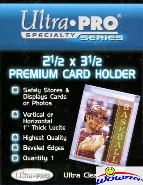 (10) Ultra Pro Premium Card Holder 1” Thick Lucite 2 ½ x 3 ½ Item #43012