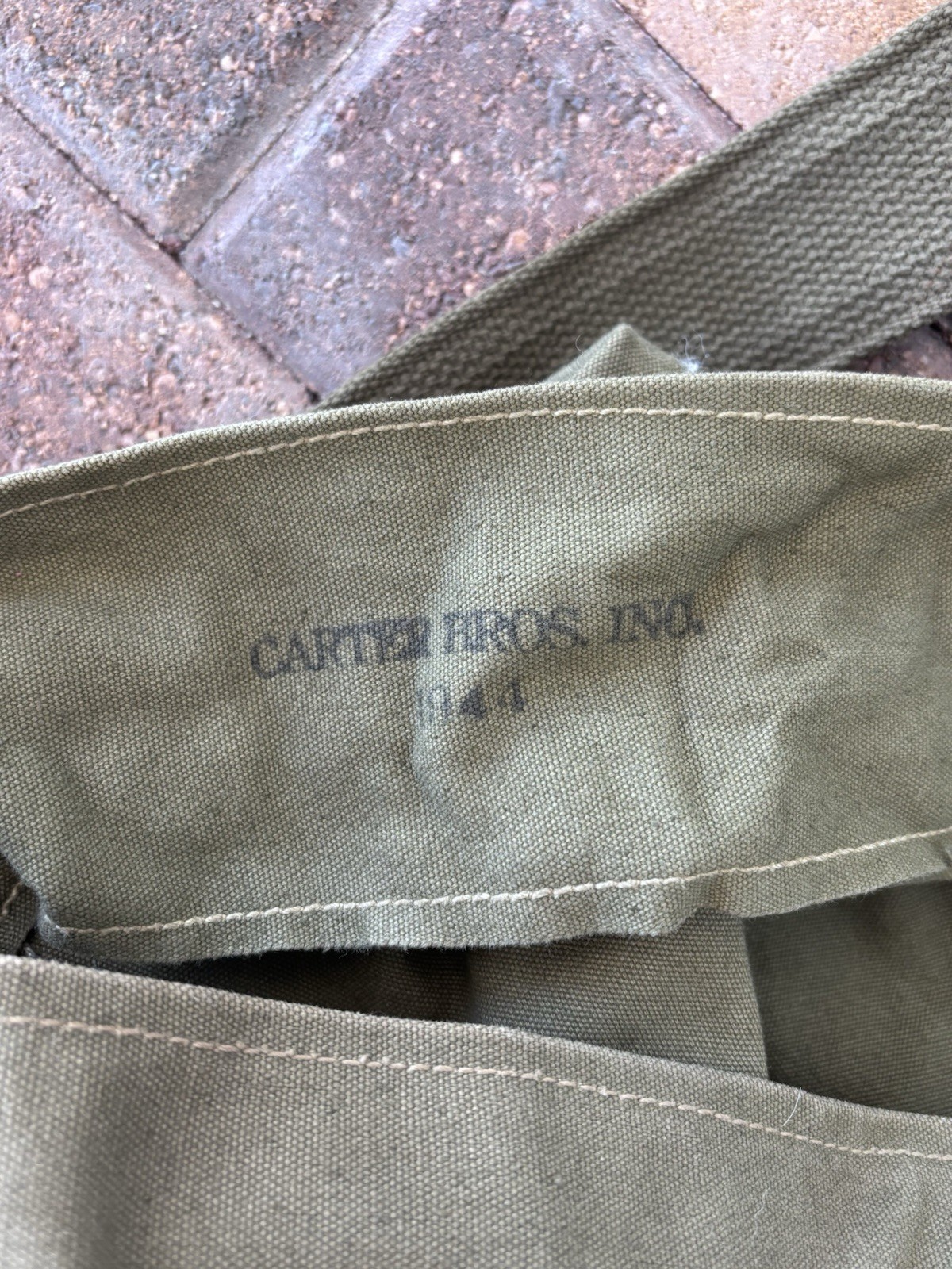 ORIGINAL WWII US ARMY INFANTRY SOLDIER GI DUFFLE BAG- TWEEDIE, 1944