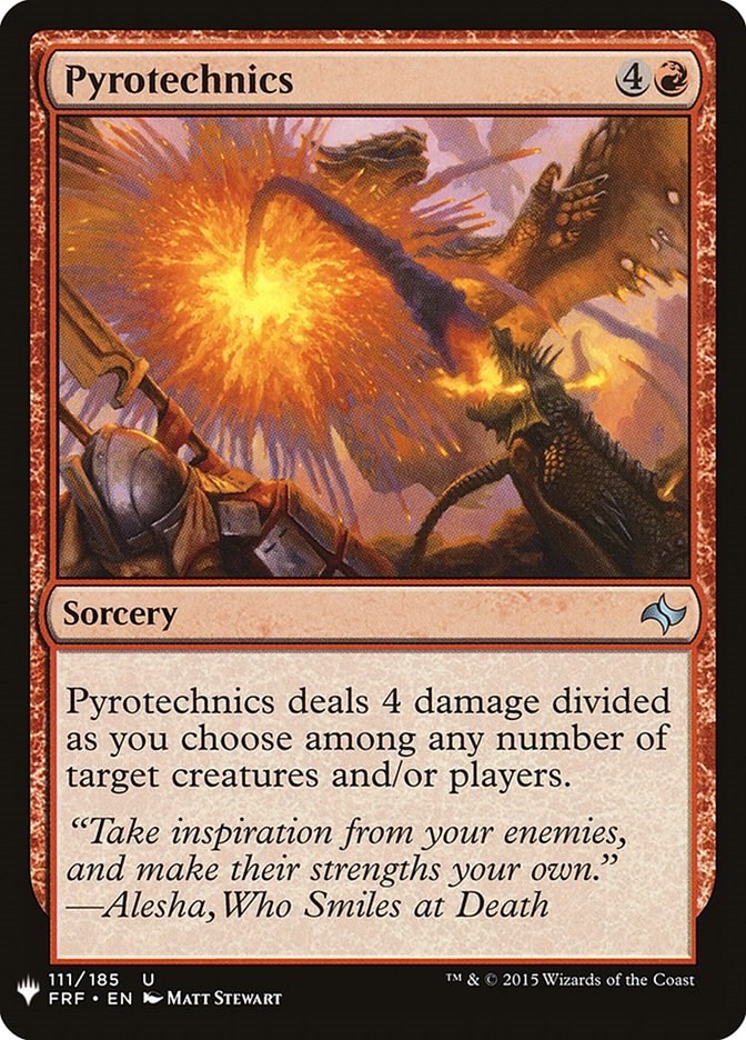Pyrotechnics The List Reprints 111 MTG LP