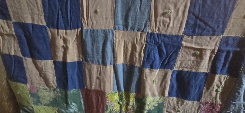 Vintage Handmade Patchwork Quilt Lightweight Thin Summer Quilt