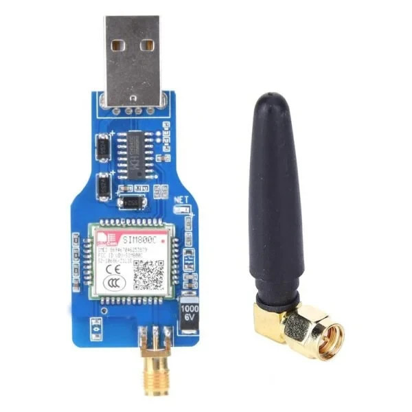 SIM800C USB GSM GPRS Module with Antenna & Bluetooth | SIM900A Alternative