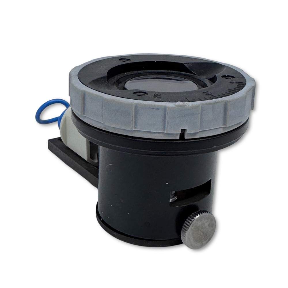 Abbe Microscope Optical Condenser Assembly w/ Focusing Ring &Iris Diaphragm 1.25