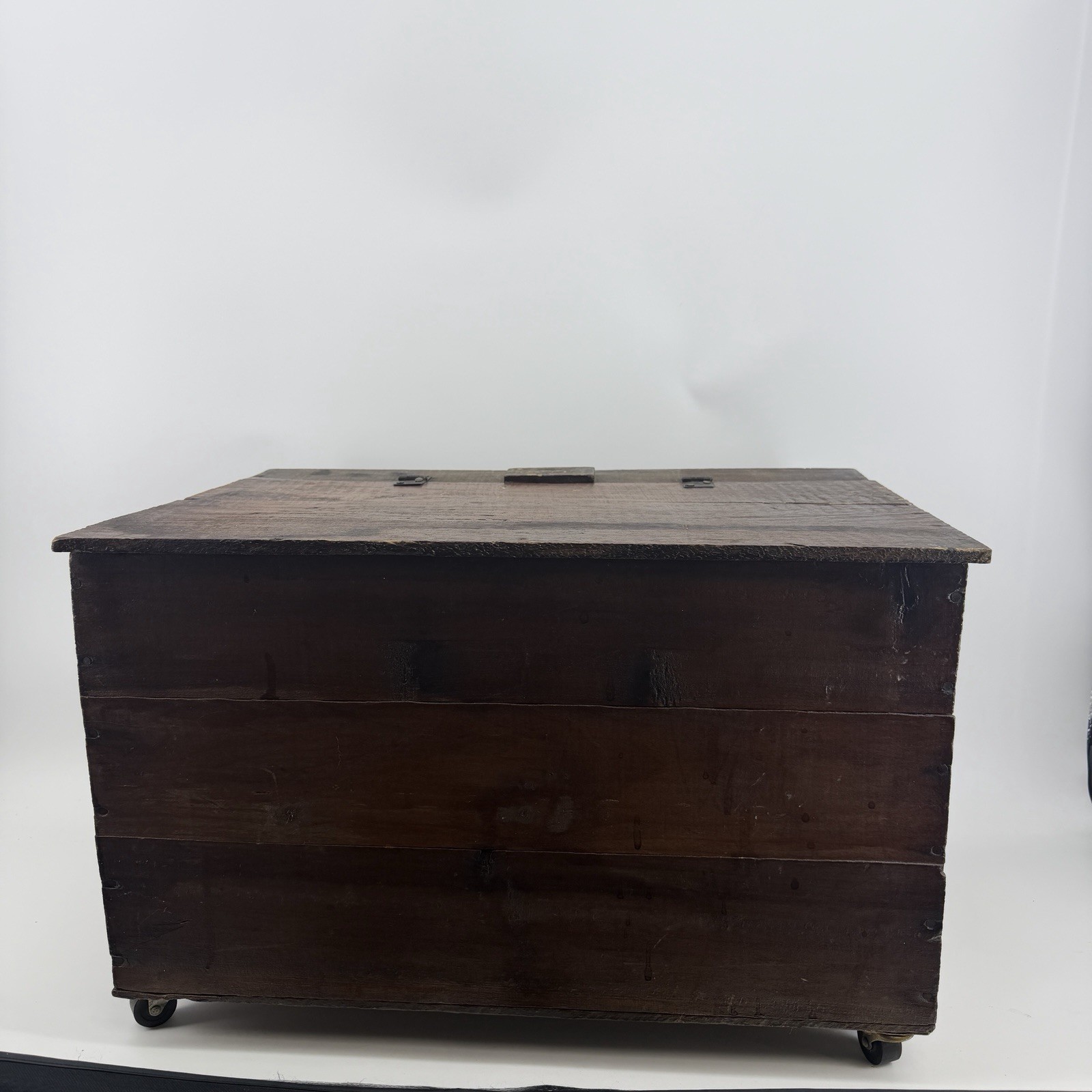 Vintage Hercules Powder Company Explosives Wood Crate Wheels Storage Box Decor