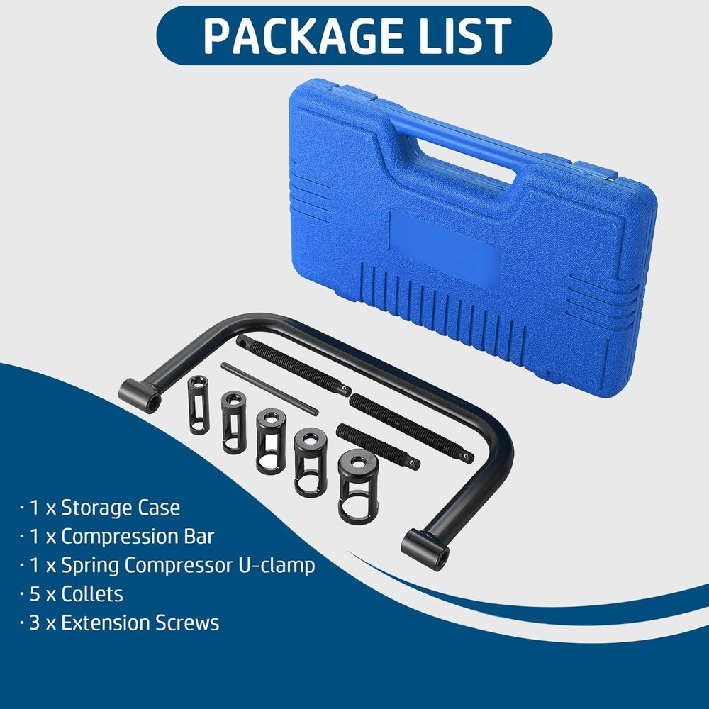 Engine Valve Spring Tool Blue C Clamp Kit
