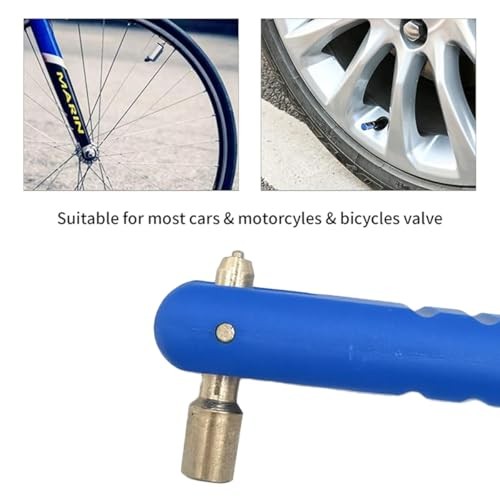 Car Tire Stem Valve Puller, No Scratch Vehicle Valve Core Insertion Blue