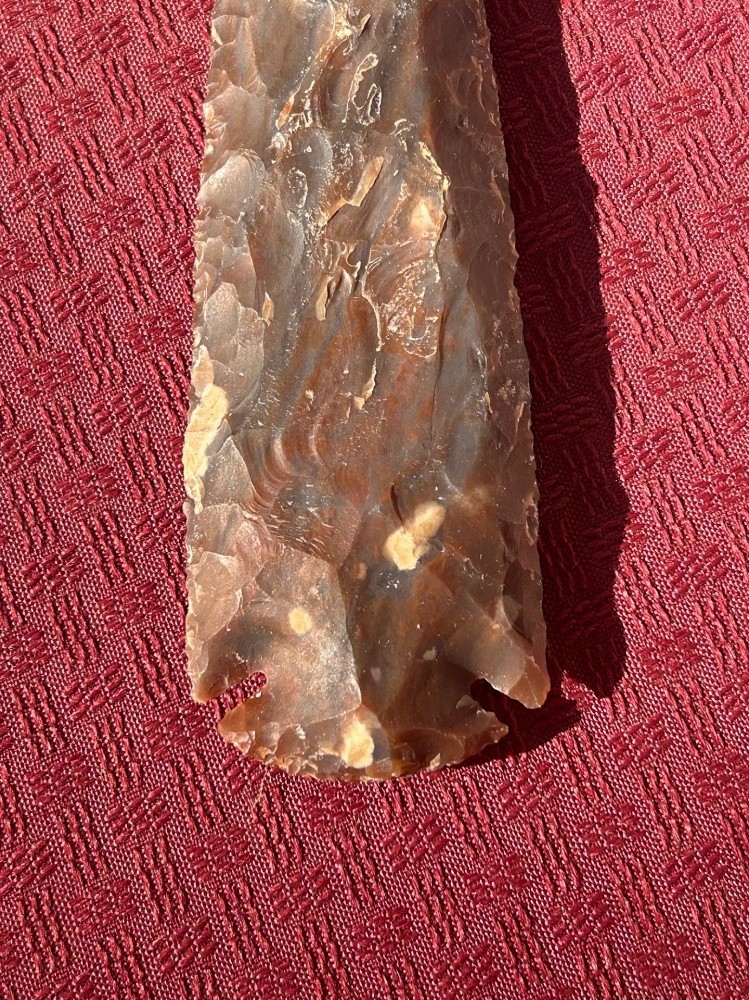 VERY NICE 7" Flint Spearhead Arrowhead
