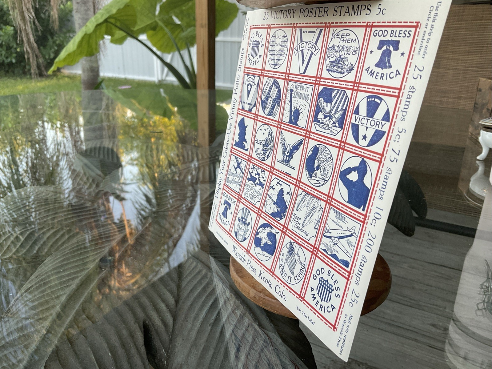 25 WORLD WAR II VICTORY POSTER STAMPS/STICKERS WWII