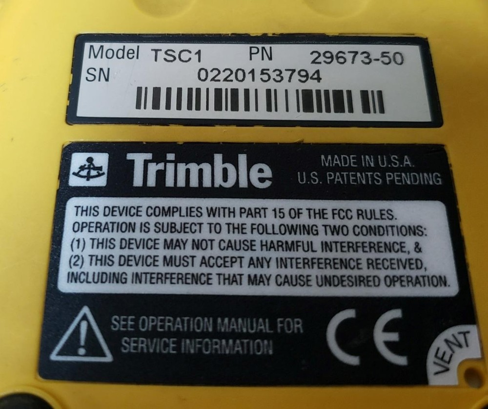 3 TRIMBLE TSC1 DATA COLLECTORS 29673-50 ! UNTESTED M384 G