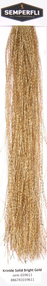 Semperfli SemperFlash Krinkle Bright Gold Tinsel - Fly Tying Materials