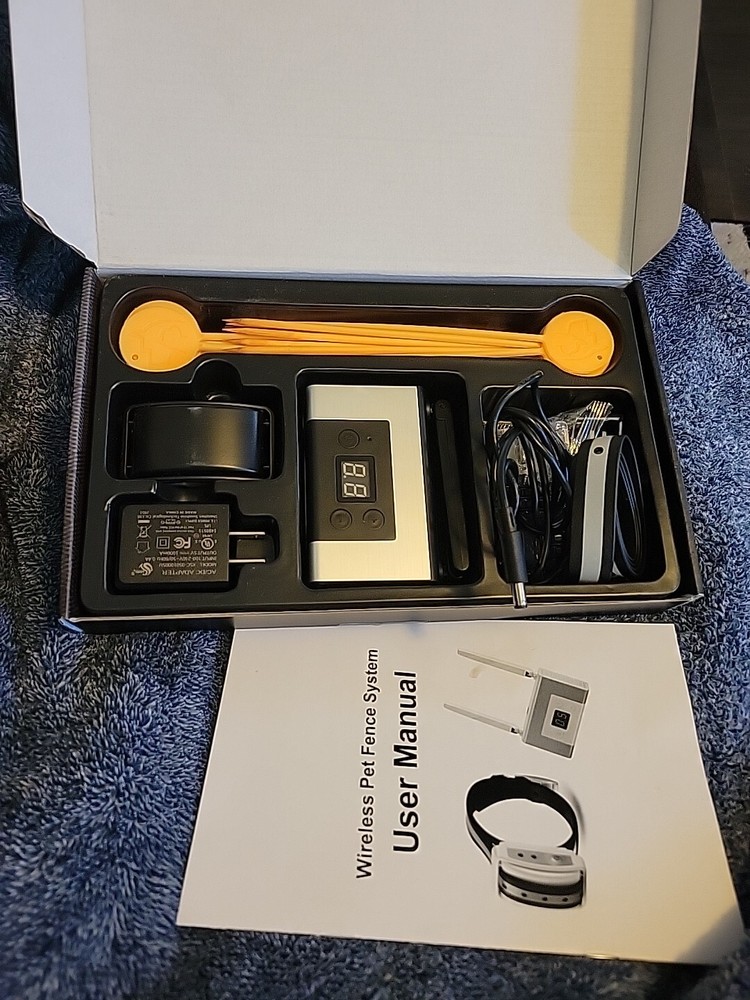 Wireless Electronic Pet Fence System Model PF-07 BLACK