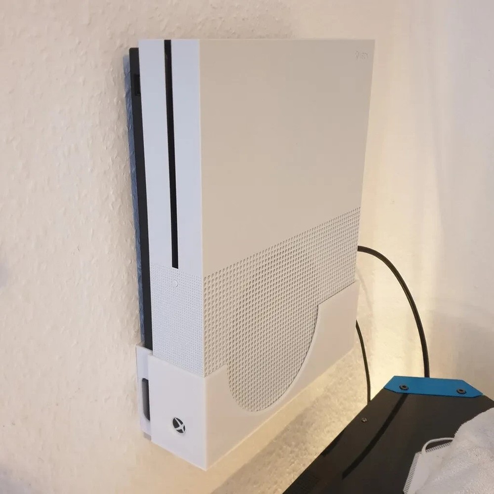 Wall Mount for Microsoft Xbox One S Console Hanger System Stand Storage
