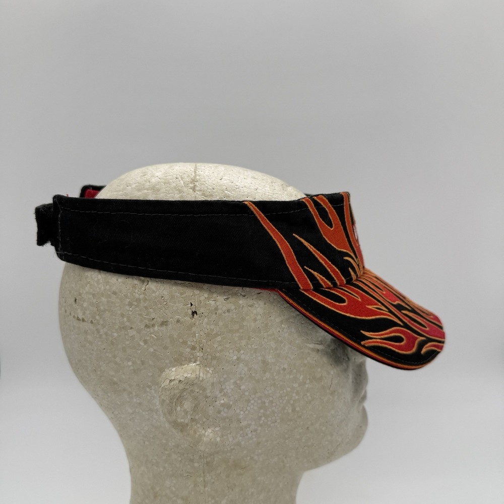 Universal Studios Florida Theme Park Flame Fire Red Yellow Visor Hat