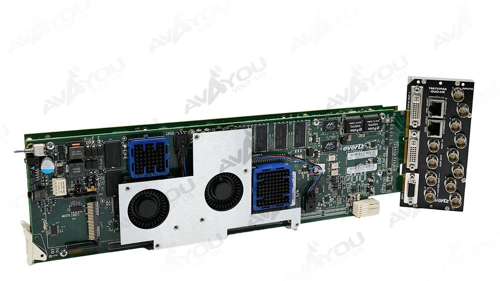 Evertz 7867VIP8-DUO-HS HD/SD-SDI Multi Display Processor Multiviewer +3RU