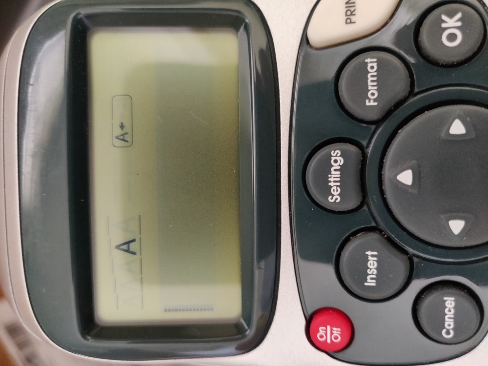Dymo LetraTag 100H Plus Handheld Label Maker - Blue - Tested Cutter Not Working