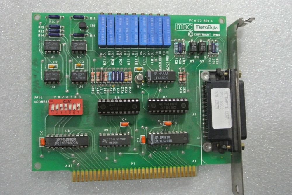 KEITHLEY METRABYTE PC 6172 DAC-02 2CH ISA DATA ACQUISITION CARD
