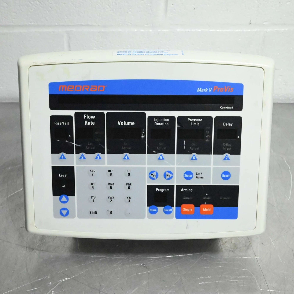 MedRad Mark V ProVis Injection System Injector, Control Panel, Control Console