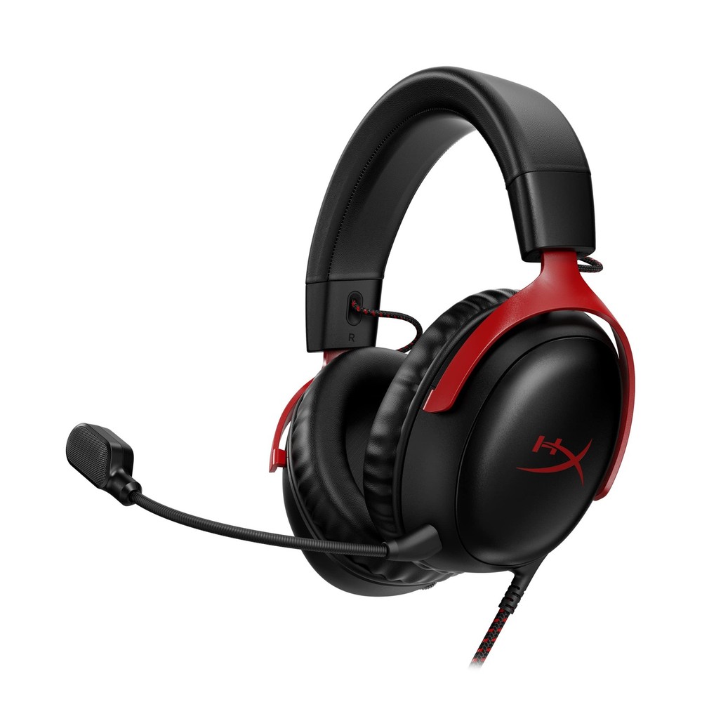 HyperX Cloud III – Wired Gaming Headset, PC, PS5, Xbox Series X|S, Angled