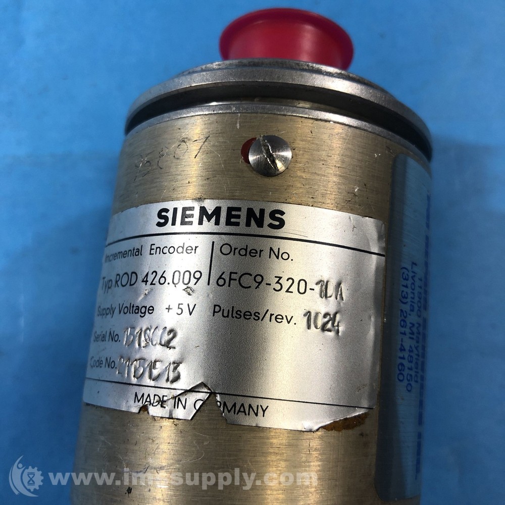 Siemens 6FC9-320-10A Incremental Encoder, 1024 Pulse/Rev USIP