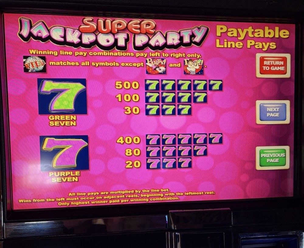WMS BB1 SLOT MACHINE GAME CARD & OS SOFTWARE SET SUPER JACKPOT PARTY TESTED FUN