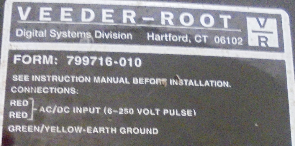VEEDER ROOT, TOTALIZER, 799716-010, 6-250 VOLT PULSE