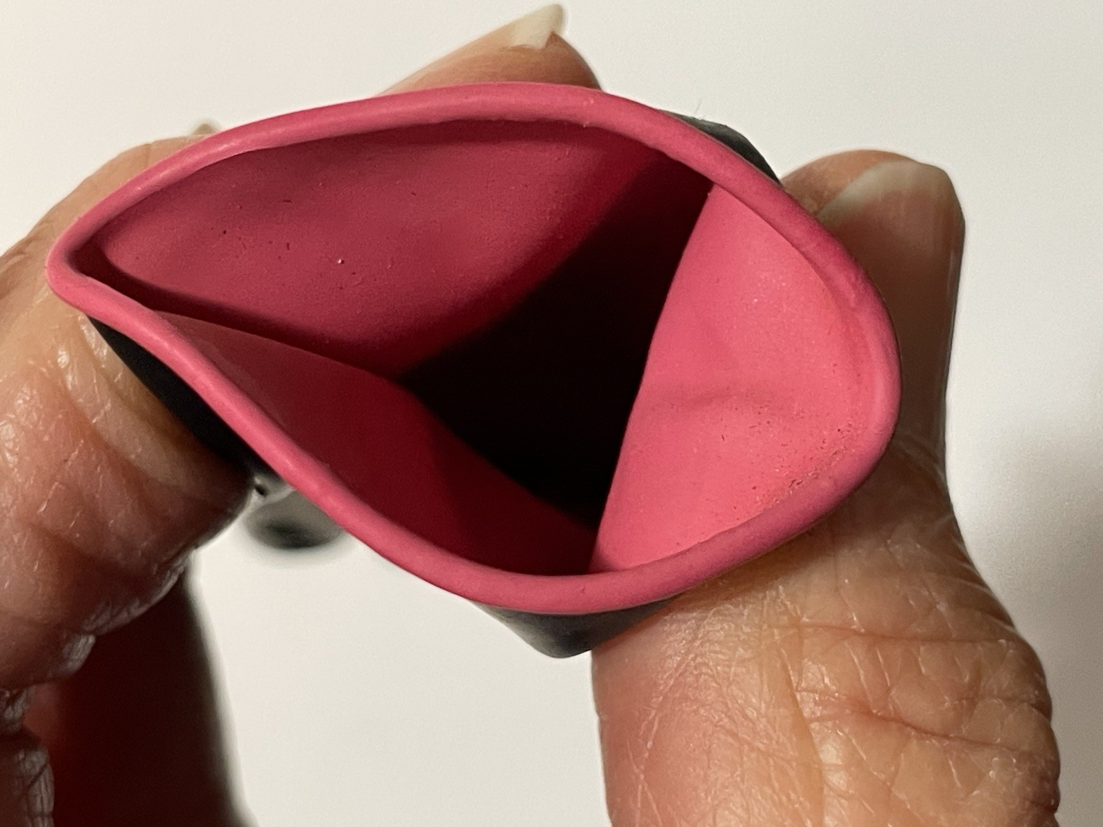 Vintage PAIR OF Miniature 4" Black Salesman's Samples Rubber Gloves