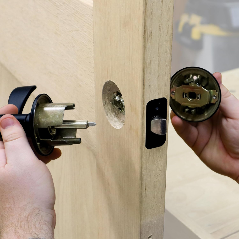 7301 Door Kit – for Installing Door Locks, Knobs, and Hinges. Self-Clamping Lock