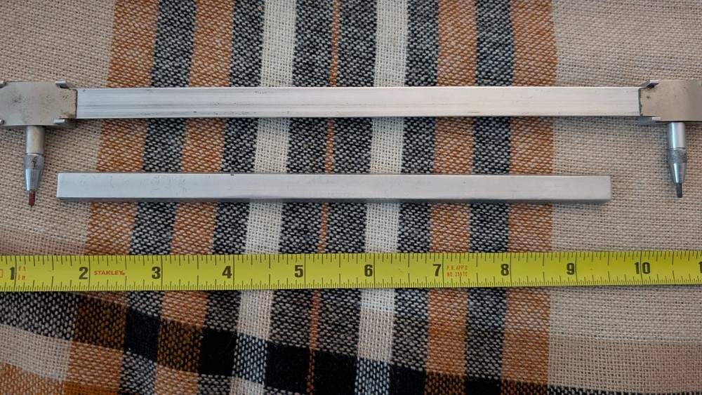 Vintage Bruning U.S.A 13" & 8" Beam Compass Drafting Tool
