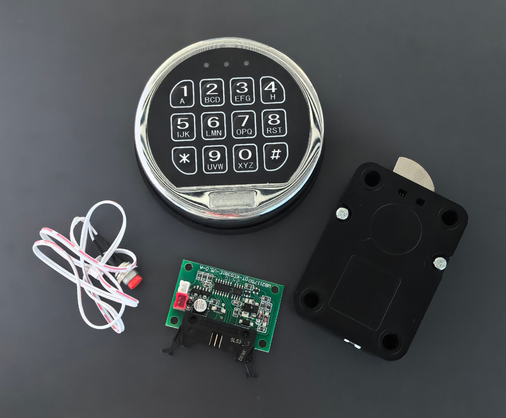 Gun Safe Lock Replacement Black Keypad with Swingbolt Lock Safe Electronic Lock