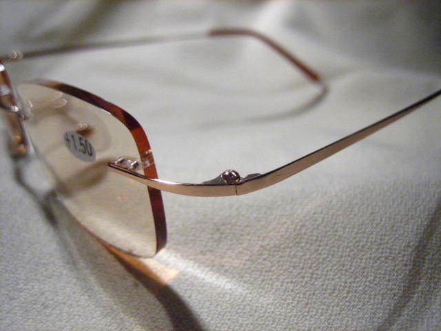 Nearly Invisible - FRAMELESS TABLET / COMPUTER READING GLASSES + FREE CASE 1098c