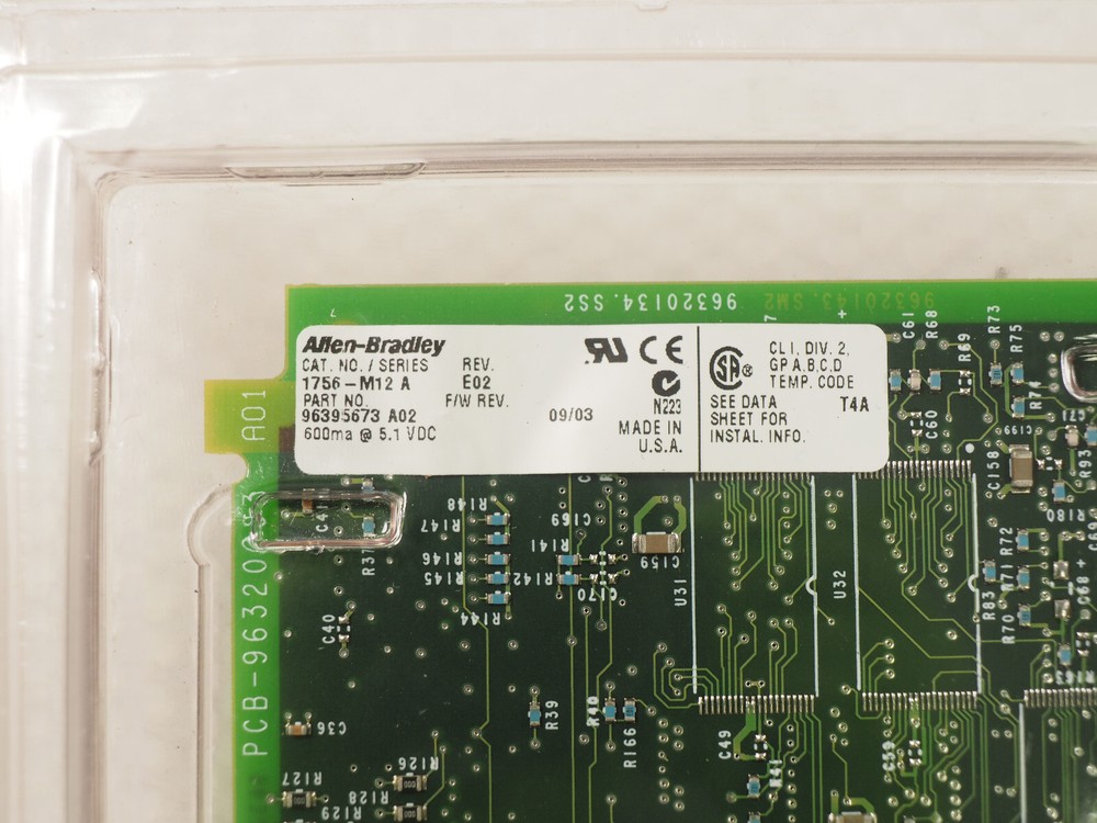 ALLEN BRADLEY 1756-M12 96395673 A02 Controller and Memory Board