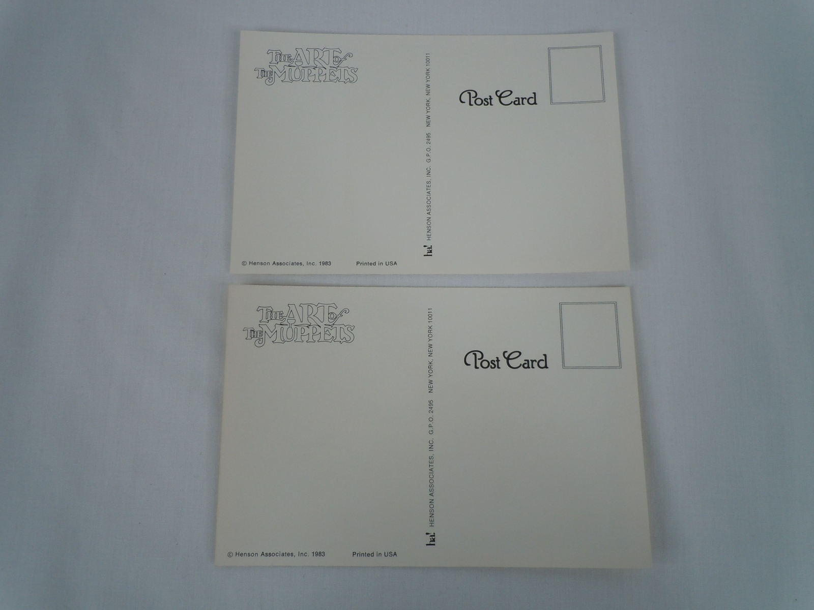 2 1983 The Art Of The Muppets Kermit The Frog Jim Henson Postcards