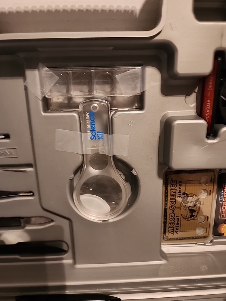 Micro Science Microscope Complete Set Deluxe With Carrying Case